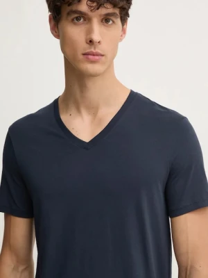 Armani Exchange t-shirt bawełniany granatowy