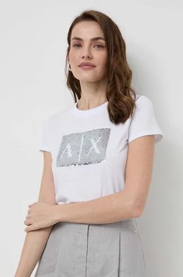 Armani Exchange t-shirt bawełniany kolor biały 8NYTDL YJ73Z