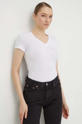 Armani Exchange t-shirt bawełniany damski kolor biały 3DYT26 YJ3RZ