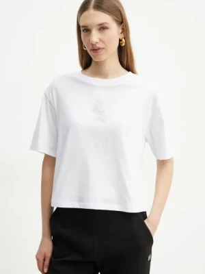 Armani Exchange t-shirt bawełniany damski kolor biały XW000102 AF10359