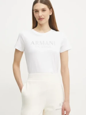 Armani Exchange t-shirt bawełniany damski kolor biały XW000387 AF10354
