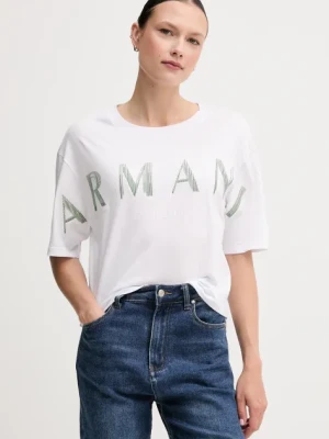Armani Exchange t-shirt bawełniany damski kolor biały XW000520 AF10359