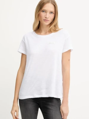Armani Exchange t-shirt bawełniany damski kolor biały XW001363 AF16296