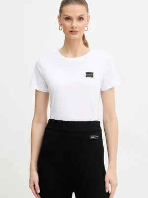 Armani Exchange t-shirt bawełniany damski kolor biały XW001386 AF10356