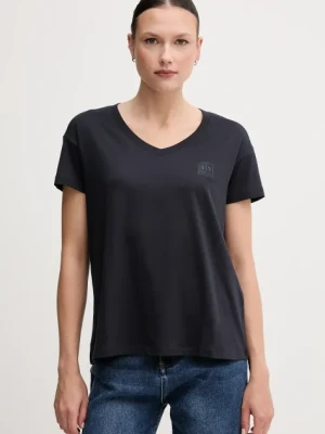 Armani Exchange t-shirt bawełniany damski kolor granatowy XW000531 AF10359