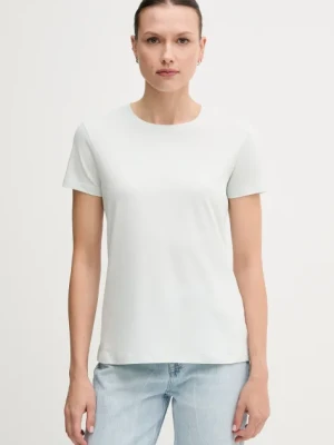 Armani Exchange t-shirt bawełniany damski kolor niebieski XW000839 AF10356