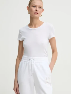 Armani Exchange t-shirt bawełniany kolor biały 8NYT82 YJ16Z NOS