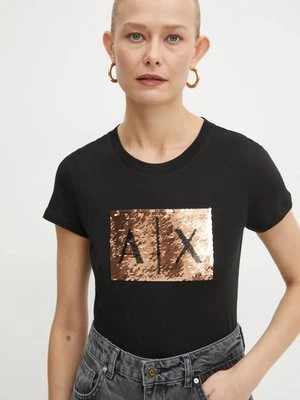 Armani Exchange t-shirt bawełniany kolor czarny 8NYTDL YJ73Z