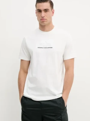 Armani Exchange t-shirt bawełniany męski kolor biały z aplikacją XM000544 AF10361