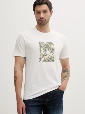 Armani Exchange t-shirt bawełniany męski kolor biały z aplikacją XM000758 AF13106