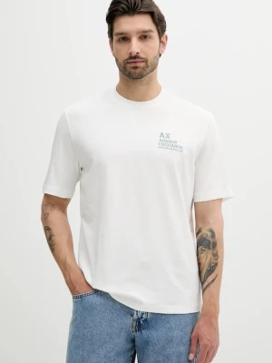 Armani Exchange t-shirt bawełniany męski kolor biały z aplikacją XM000769 AF10361