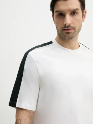 Armani Exchange t-shirt bawełniany męski kolor biały z nadrukiem XM000322 AF10361