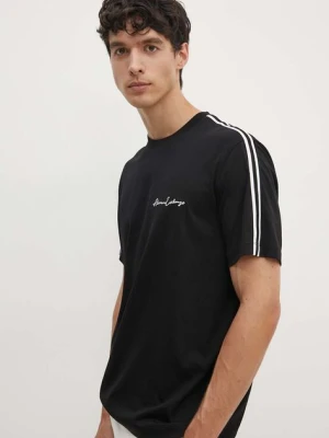 Zdjęcie produktu Armani Exchange t-shirt bawełniany męski kolor czarny z aplikacją 8NZTSG ZJ9AZ