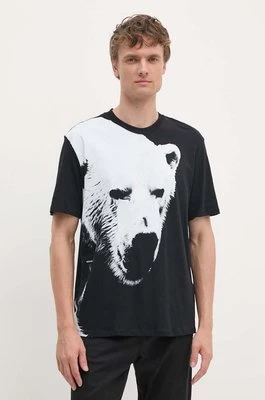 Armani Exchange t-shirt bawełniany męski kolor czarny z nadrukiem XM000043 AF10334