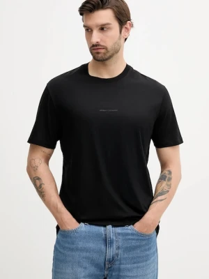Armani Exchange t-shirt bawełniany męski kolor czarny z nadrukiem XM000533 AF10364