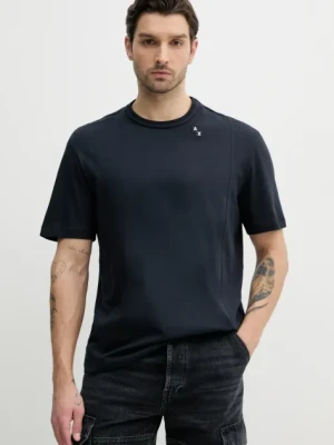 Armani Exchange t-shirt bawełniany męski kolor granatowy gładki XM000549 AF13106