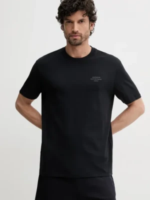 Armani Exchange t-shirt bawełniany męski kolor granatowy z nadrukiem XM000752 AF12308