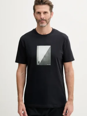Armani Exchange t-shirt bawełniany męski kolor granatowy z nadrukiem XM000753 AF10361