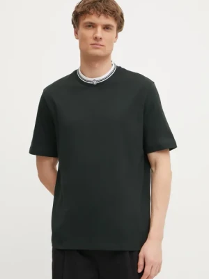 Armani Exchange t-shirt bawełniany męski kolor zielony gładki XM000280 AF10361