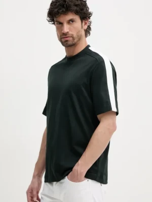 Armani Exchange t-shirt bawełniany męski kolor zielony z nadrukiem XM000322 AF10361