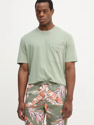Armani Exchange t-shirt bawełniany męski kolor zielony z nadrukiem XM001072 AF16283