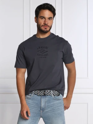 Armani Exchange T-shirt | Comfort fit granatowy