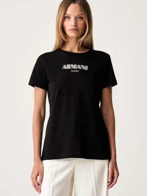 Armani Exchange T-shirt damski bawełniany czarny