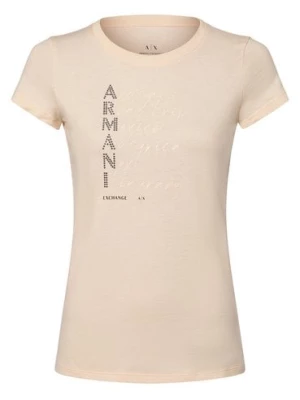 Armani Exchange T-shirt damski Kobiety Bawełna różowy nadruk,