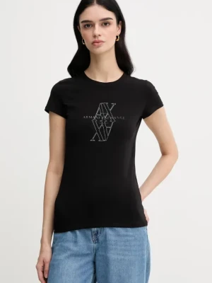 Armani Exchange t-shirt damski kolor czarny XW000512 AF11929