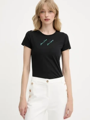 Armani Exchange t-shirt damski kolor czarny XW000599 AF10355