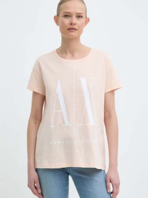 Armani Exchange t-shirt damski kolor pomarańczowy 8NYTCX YJG3Z