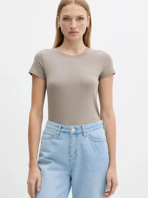 Armani Exchange t-shirt damski kolor zielony XW001349 AF17173