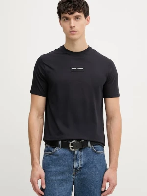 Armani Exchange t-shirt męski bawełniany granatowy