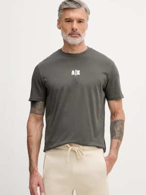 Armani Exchange t-shirt męski bawełniany zielony