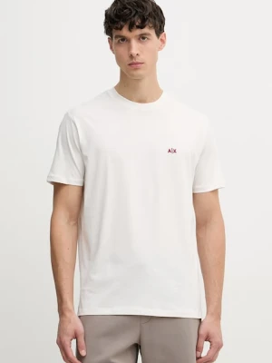 Armani Exchange T-shirt męski bawełniany beżowy