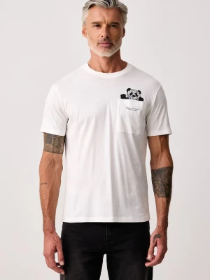 Armani Exchange T-shirt męski bawełniany biały