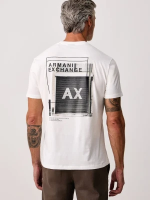 Armani Exchange T-shirt męski bawełniany biały