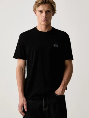 Armani Exchange T-shirt męski bawełniany czarny