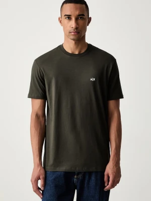 Armani Exchange T-shirt męski bawełniany zielony
