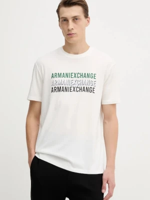 Armani Exchange t-shirt męski kolor biały z aplikacją XM001444 AF10358