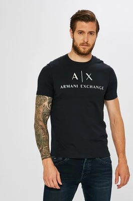 Armani Exchange t-shirt męski kolor granatowy 8NZTCJ Z8H4Z NOS