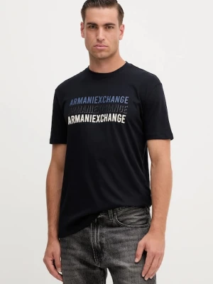 Armani Exchange t-shirt męski kolor granatowy z aplikacją XM001444 AF10358