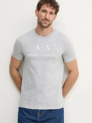 Armani Exchange t-shirt męski kolor szary 8NZTCJ Z8H4Z NOS