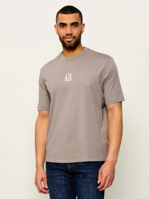 Armani Exchange T-shirt | Regular Fit beżowy