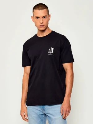 Armani Exchange T-shirt | Regular Fit granatowy