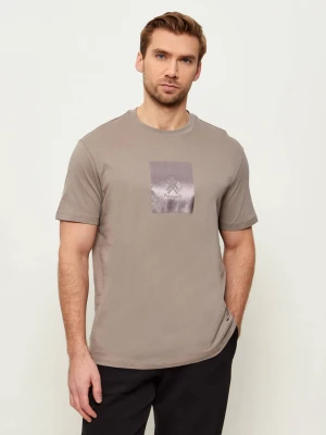 Armani Exchange T-shirt | Regular Fit beżowy