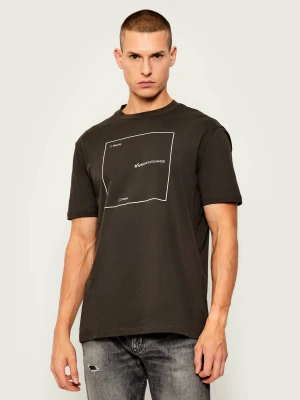 Armani Exchange T-shirt | Regular Fit brązowy