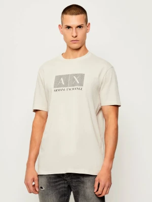 Armani Exchange T-shirt | Regular Fit beżowy