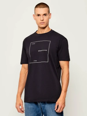 Armani Exchange T-shirt | Regular Fit granatowy