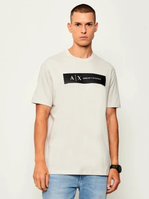 Armani Exchange T-shirt | Regular Fit beżowy
